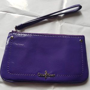 Cole Haan Wristlet  Purple- Patent